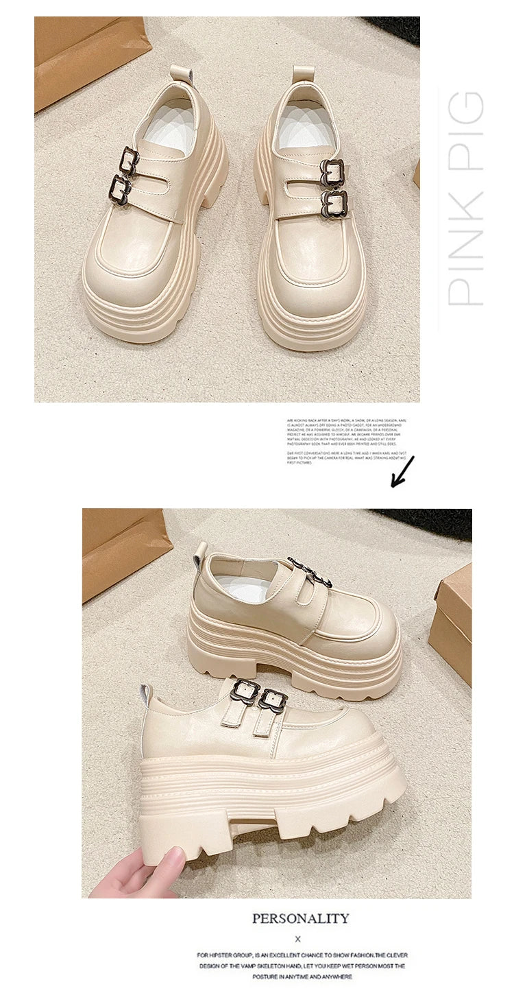 10cm plataforma feminina mocassins sapatos apartamentos casuais aconchegantes sapatos esportivos mulher 2024 tendência outono designer tênis andando mujer zapatos