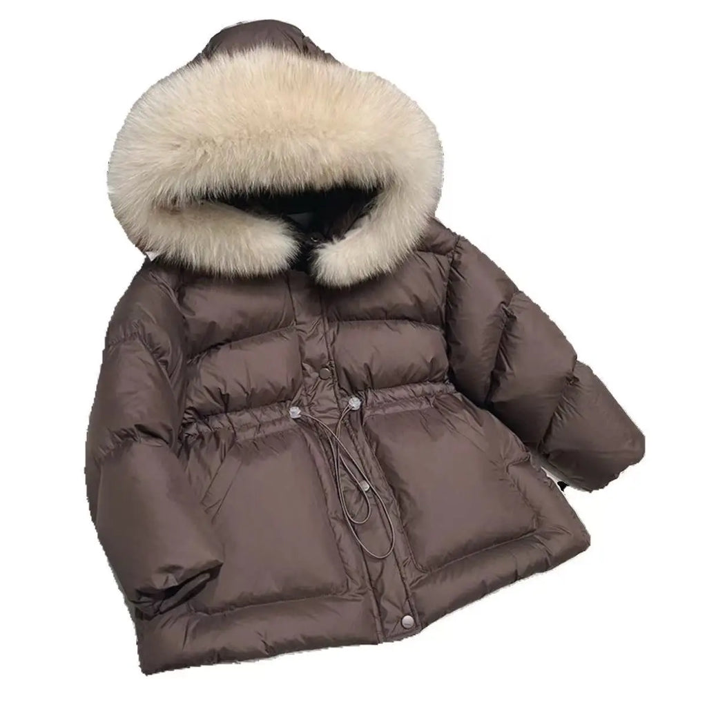 RAISE crianças meninas parkas engrossar quente crianças bebê meninas outerwear casaco 2-10 anos júnior meninas pele do falso com capuz jaquetas de inverno