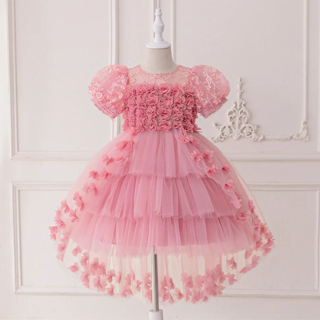Crianças jovens meninas vestidos para festas piano concertos chiffon plissado vestidos de princesa vestidos de festa meninas vestidos de malha