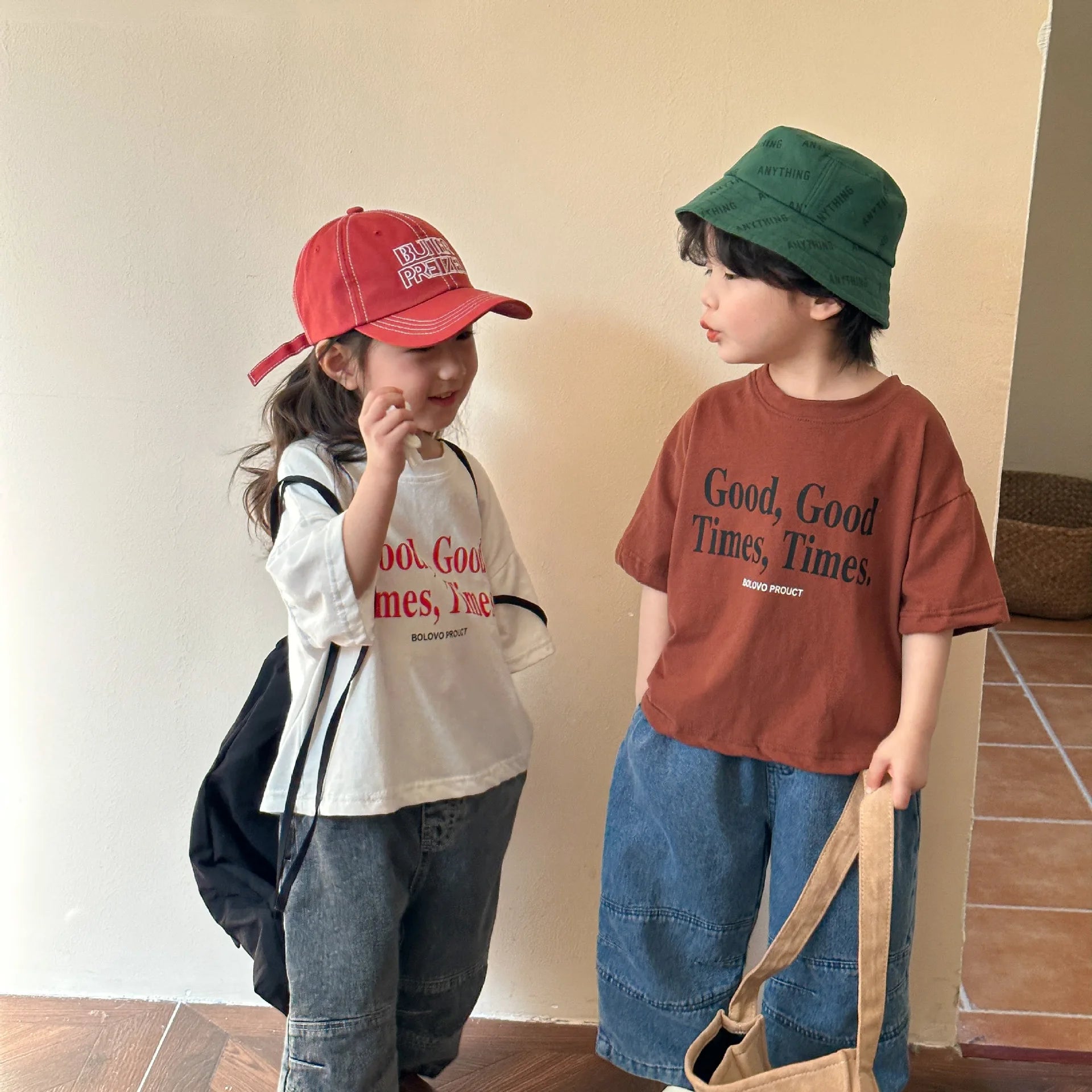 2025 verão moda solta menina crianças carta impressão camiseta menino bebê algodão manga curta camisetas criança casual topos roupas da criança