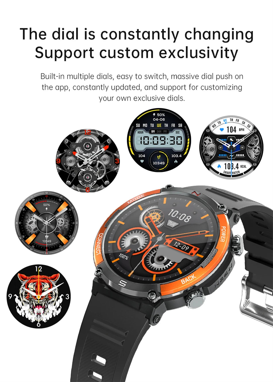 Lige 2025 relógio inteligente masculino esportes ao ar livre monitoramento de freqüência cardíaca ip68 à prova dip68 água relógios bluetooth chamada smartwatch para android ios