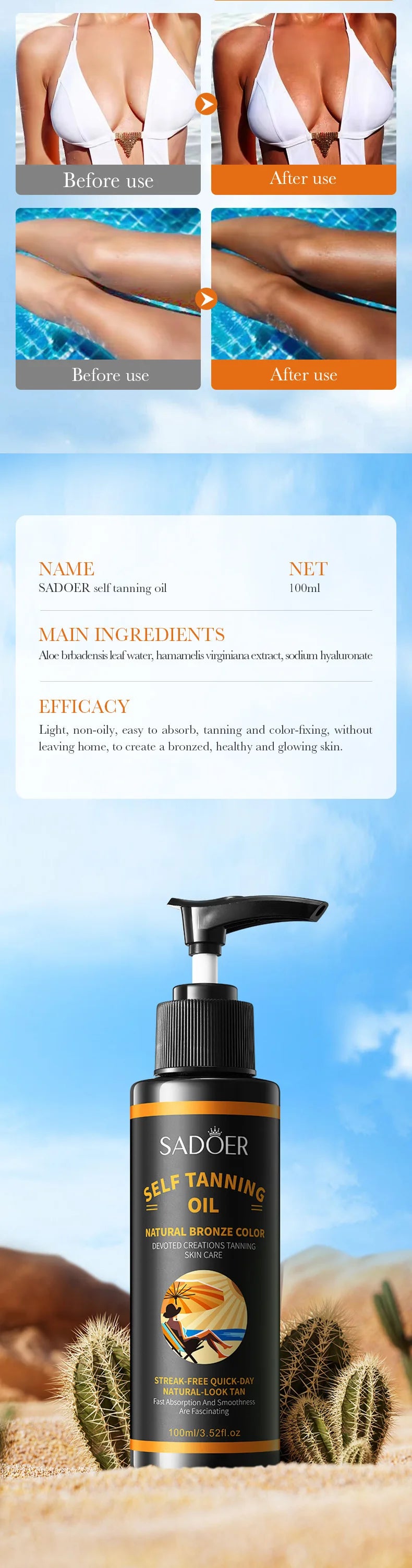 Spray de Bronzeamento 100ml: Textura Leve, Hidratante, Tonalidade Preta Bonita, Cria um Visual Mais Selvagem e Confiante. Grande Capacidade, Acabamento Bege Bonito, Sem Manchas, Secagem Rápida, Sem Efeito Bronzeador.