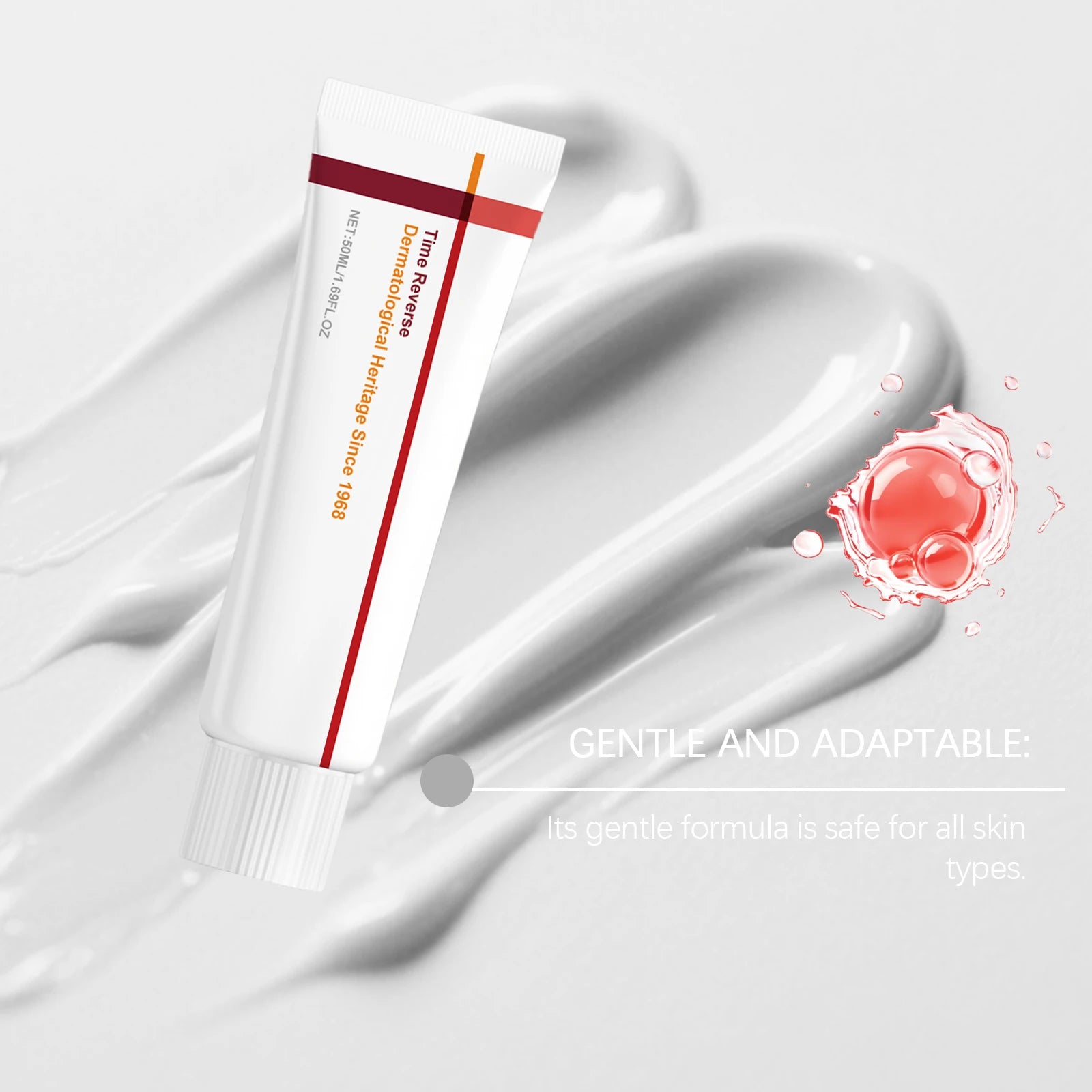 Creme de Centella Asiatica com Madecassoside para Reparação da Barreira Cutânea, Alívio Instantâneo da Vermelhidão e Creme Facial Calmante para Pele Sensível