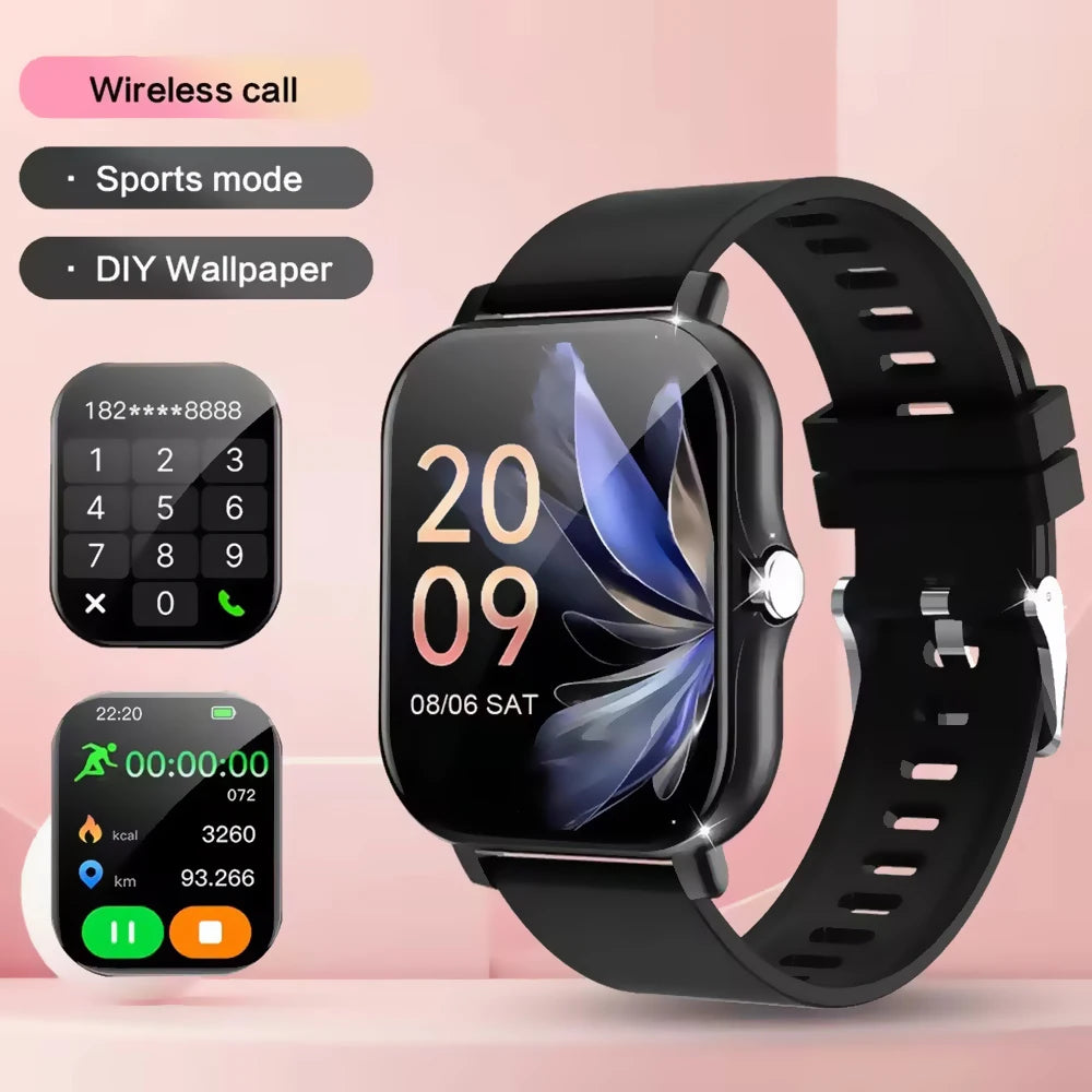 Relógio Inteligente 2026 para Android e iOS, Tela Colorida de 1.83 Polegadas, Bluetooth, Atende Chamadas, Monitor de Fitness, Smartwatch para Mulheres e Homens, Novo