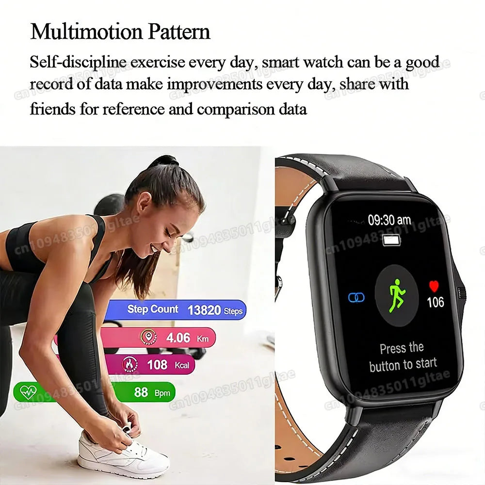Relógio Inteligente 2026 para Android e iOS, Tela Colorida de 1.83 Polegadas, Bluetooth, Atende Chamadas, Monitor de Fitness, Smartwatch para Mulheres e Homens, Novo