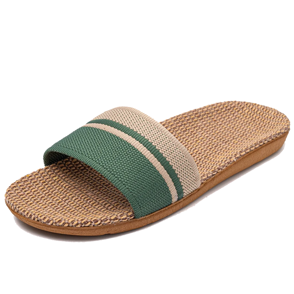 36-45 sandálias planas chinelos de praia verão casa linho leve eva antiderrapante slides para homens mulheres indoor ao ar livre flip flops
