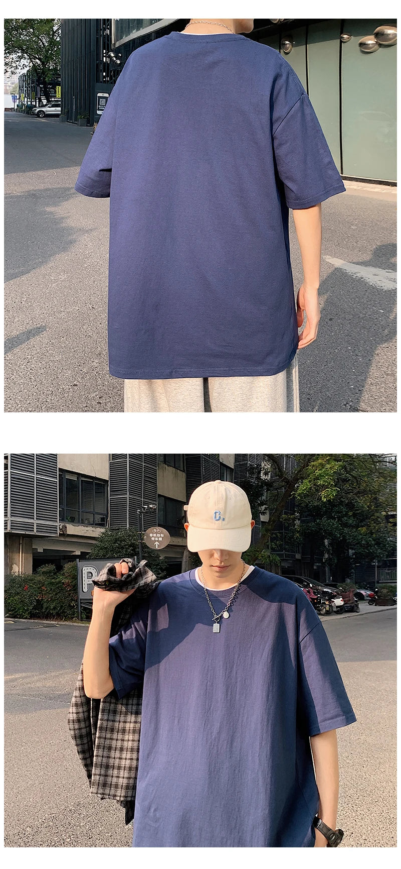 Camiseta de manga curta extragrande masculina, camiseta solta com decote em O, blusa de streetwear Hip Hop, camiseta de algodão, nova moda, verão, 5XL