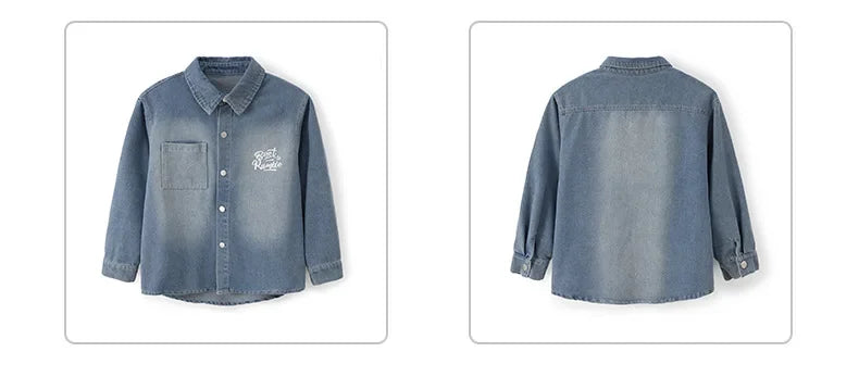 Crianças menino menina solta casual streetwear moda hip hop crianças denim camisa calça jeans define ternos agasalho roupas de palco traje