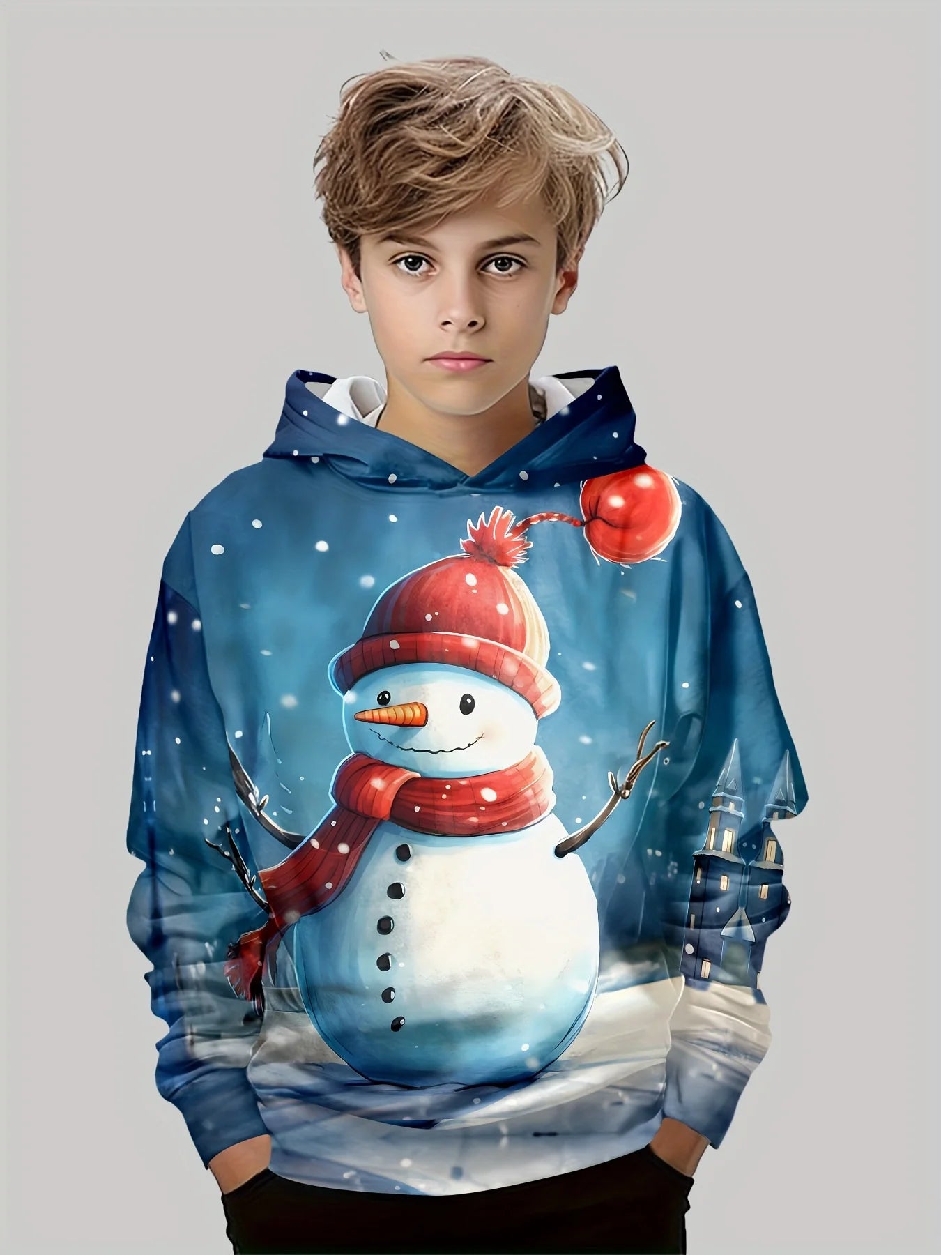 Crianças topo natal meninos roupas de manga longa outono roupas infantis dos desenhos animados papai noel impressão pulôver menina camisolas