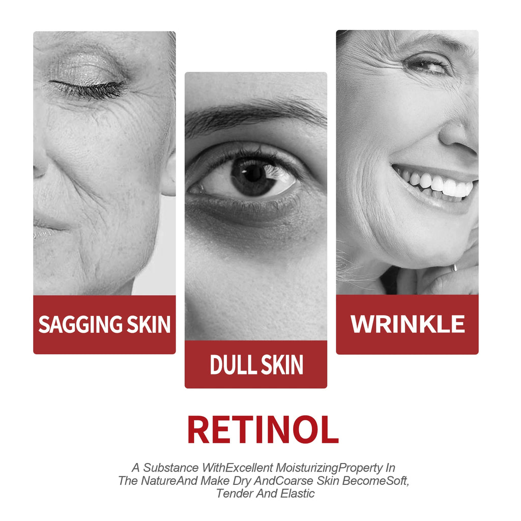 Retinol colágeno creme facial complexo dia noite creme ácido hialurônico reduzir linhas finas olheiras hidratar poros firmes