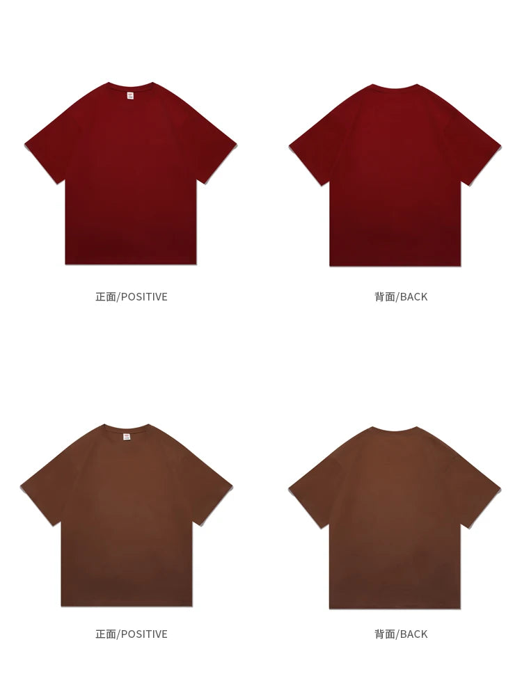 Novo verão masculino t camisa moda sólida básico solto hip hop manga curta camisetas para homens feminino casual algodão streetwear topo t
