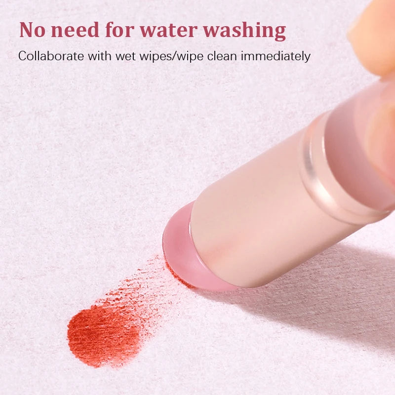 Pincel de maquiagem corretivo labial de silicone, pincel de silicone para bálsamo labial, brilho labial, batom multifuncional