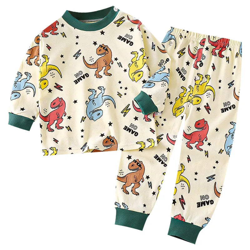 Crianças roupas conjuntos de roupas infantis meninos meninas algodão outono inverno roupas calças pijamas roupa interior