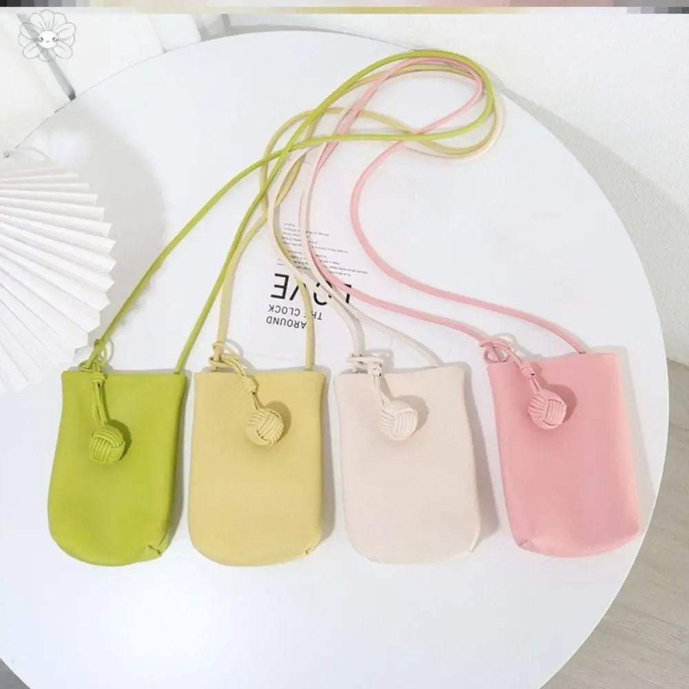 Mini sacos crossbody para All-Match Phone Pouch, grande capacidade Coin Purse, macio PU, leve, novo
