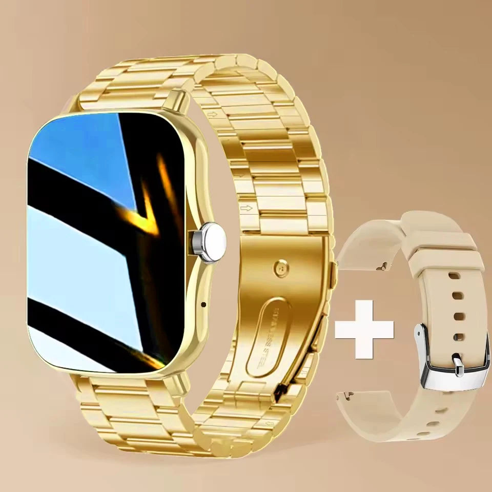 Relógio Inteligente 2026 para Android e iOS, Tela Colorida de 1.83 Polegadas, Bluetooth, Atende Chamadas, Monitor de Fitness, Smartwatch para Mulheres e Homens, Novo