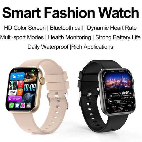 2025 novo relógio inteligente tela de toque completa bluetooth chamada ai voz freqüência cardíaca relógios à prova dwaterproof água pulseira esportiva smartwatch feminino
