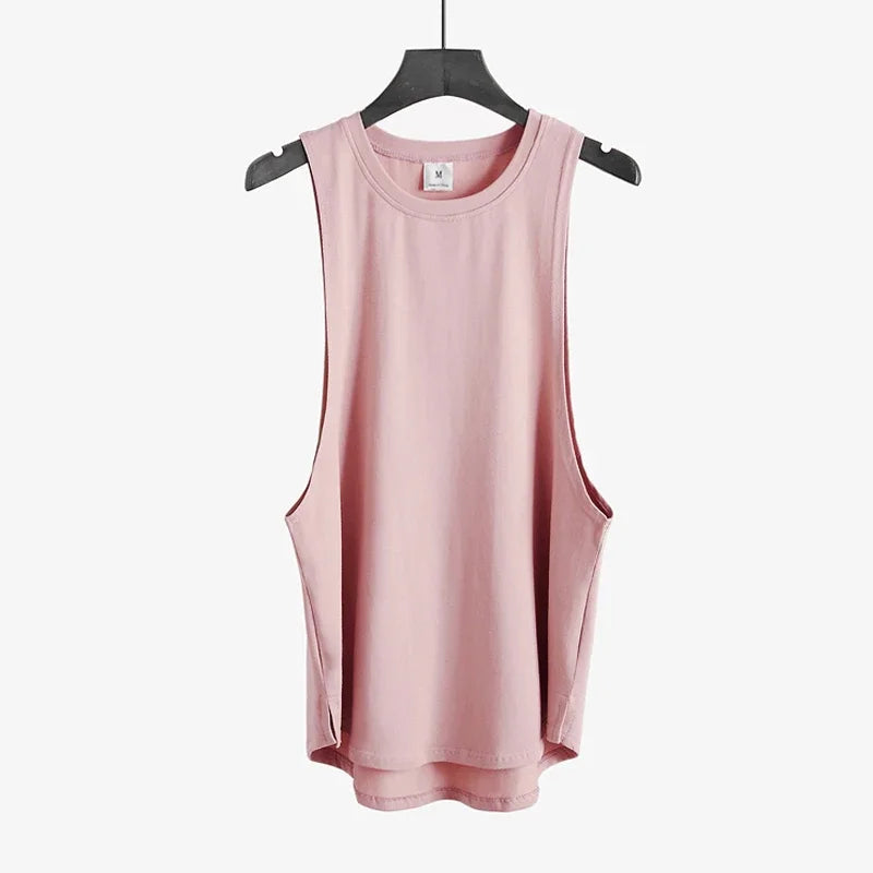 Roupas de fitness em branco sem mangas camisa dos homens ginásio stringer tanque superior musculação tanktop masculino sportwear undershirt moda colete