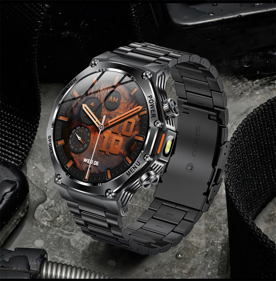 Novo relógio inteligente masculino 2025 chamada bluetooth um clique conexão relógios ip67 à prova dip67 água 800mah bateria smartwatch homem android ios
