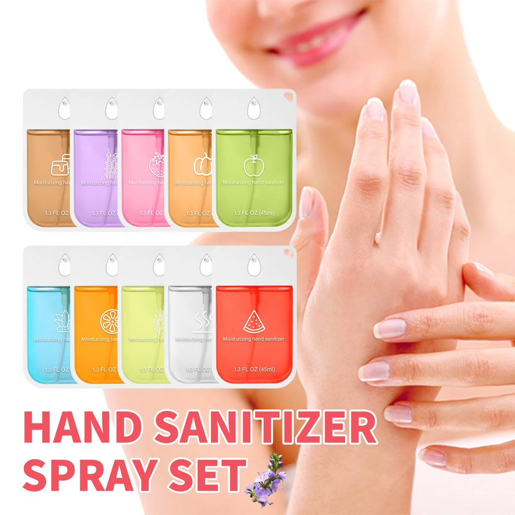 Spray Poderoso Portátil Seguro e Confiável para Limpeza das Mãos Spray Hidratante para Lavagem das Mãos Spray Desinfetante Nutritivo 45/38ml