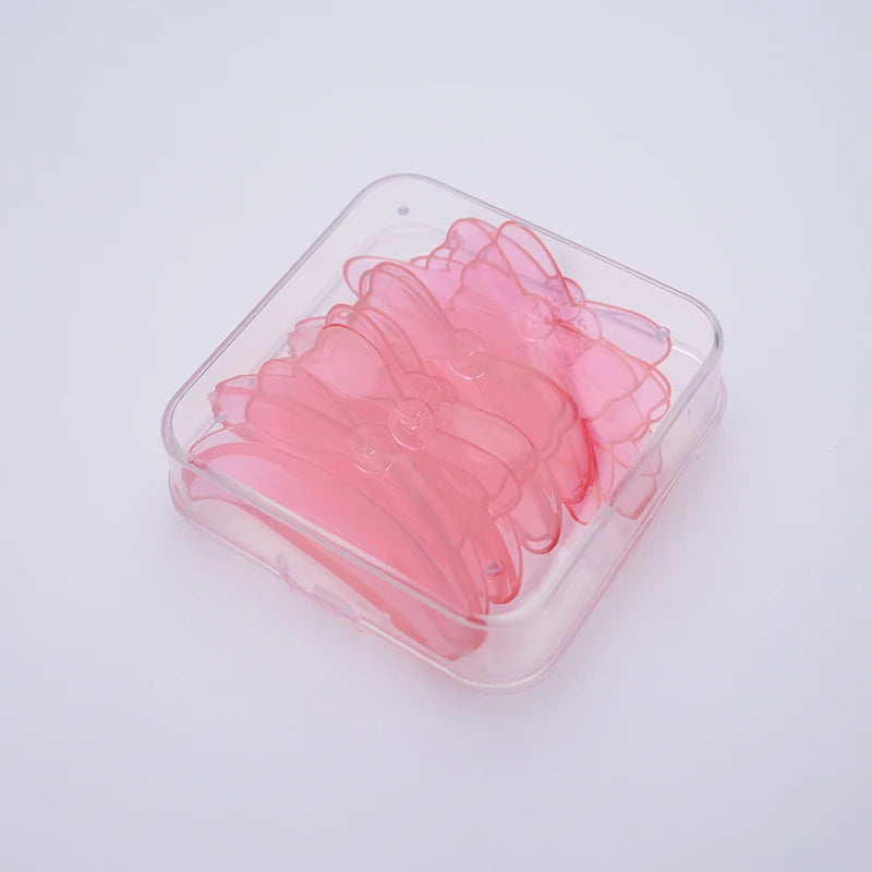 5 pares de silicone cílios perming almofada auto-adesivo em forma de laço haste escudo levantamento 3d cílios modelador acessórios ferramentas de maquiagem