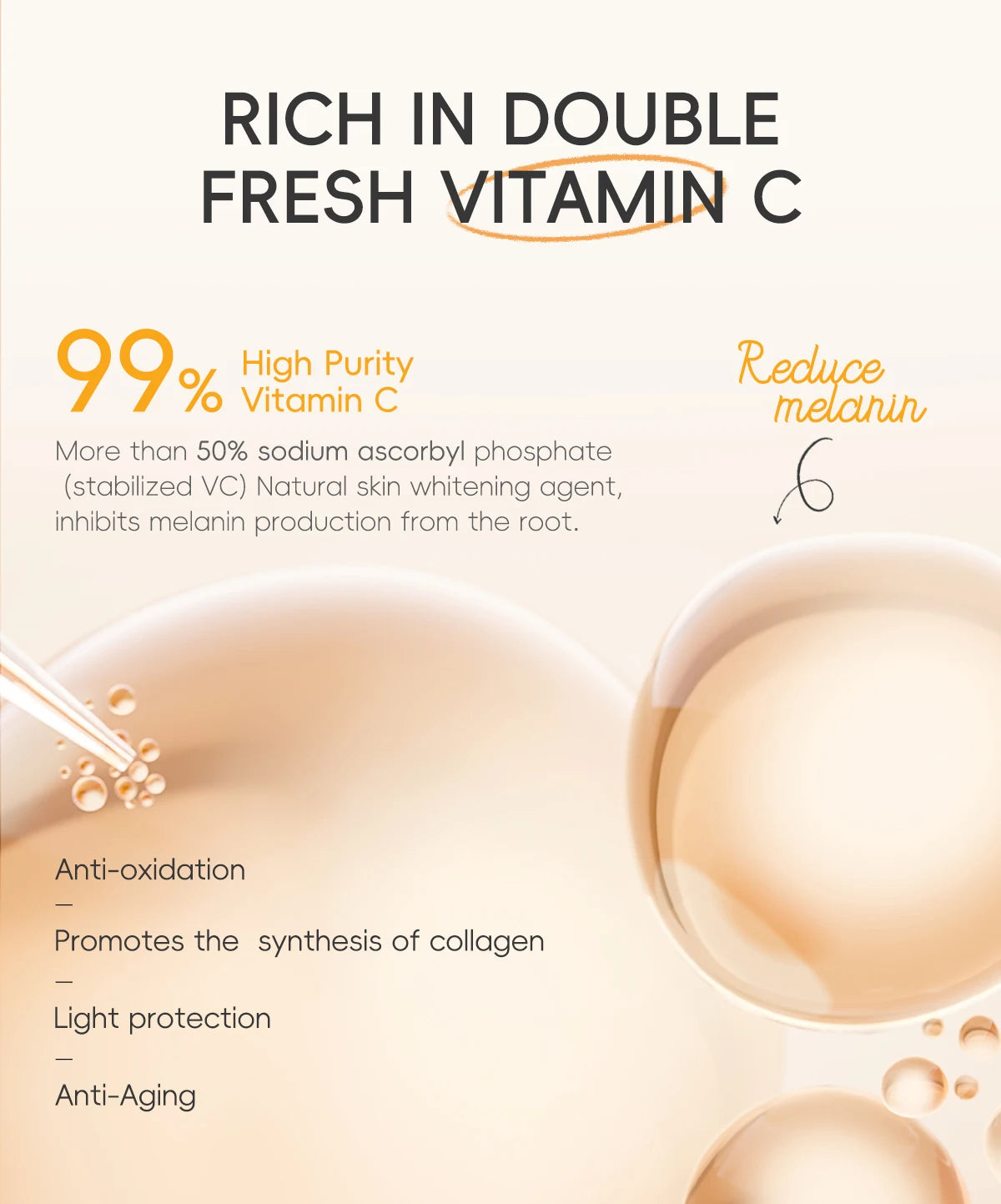 Laikou vitamin c conjunto de cuidados com a pele iluminando 5 pçs kit mesmo tom da pele suave rugas apertar poros limpador toner soro creme para os olhos