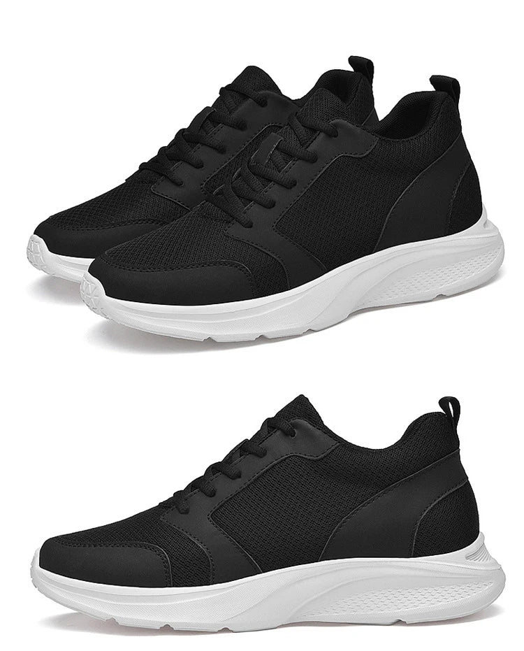 Homens sapatos de elevador aumento de altura tênis sapatos para homem 10cm esportes sapatos casuais invisível sapatos de aumento interno para homem 8cm