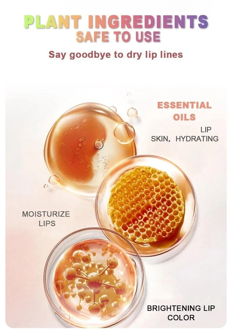12 PCS/presente conjunto de bálsamo labial 5g Hidratação profunda e esfoliante hidratante de longa duração para criar lábios hidratados