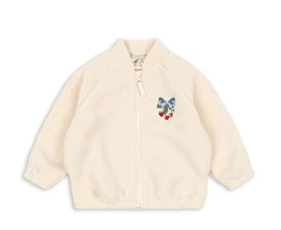 2024 inverno ks crianças algodão lã de cordeiro quente outerwear roupas meninas impressão casacos do bebê meninos mais jaquetas de lã crianças roupas