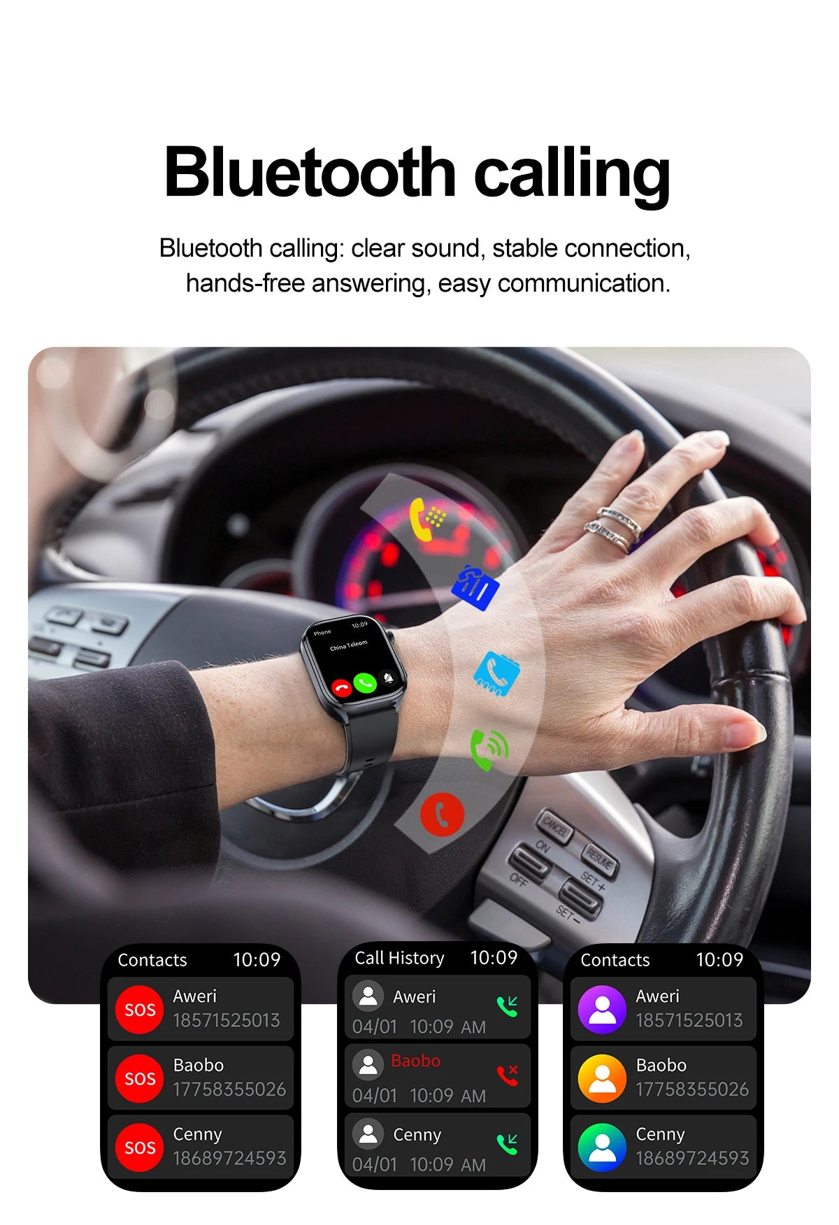 Novo Smartwatch 2026 com ECG Preciso, Análise de Saúde Cardíaca, Análise de Sangue, Lipídios no Sangue, Pressão Arterial e Chamada Bluetooth para Homens