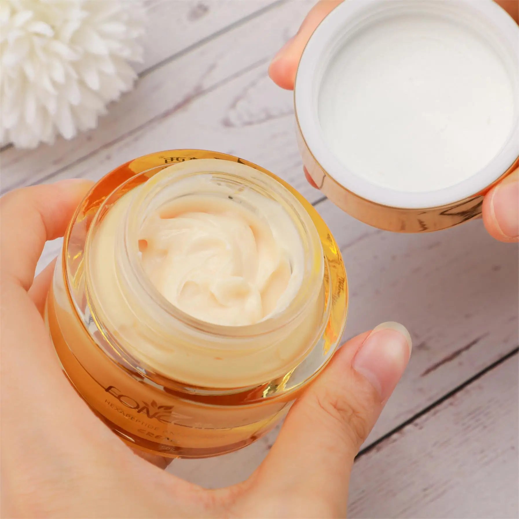 FONCE Hexapeptide Pace Cream, loção essência hidratante e nutritiva, repressora e absorvente, 50g