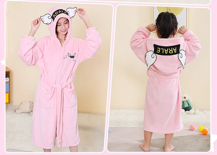 Roupão Infantil Absorvente Quente Robe Banho Bebé Macio Crianças Toalha Capuz Banho Grande Toalha Banho Bebé Roupa Banho Praia Robe Menina Pijama Menino Casa Toddler Lar