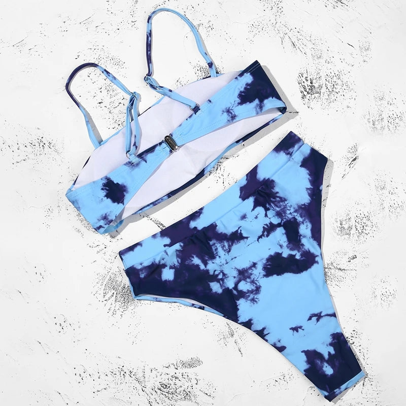 ZTVitality Sexy Bikini 2021 Venda quente Biquinis Cor sólida Cintura alta Biquini Push Up Biquínis Brasileiro Leopardo Summer Feminino Bikinis S-XL