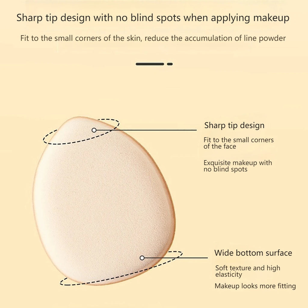 Mini esponja de pó com almofada de ar pequena, esponja para corretivo facial bb creme esponja ferramenta de maquiagem para uso molhado e seco