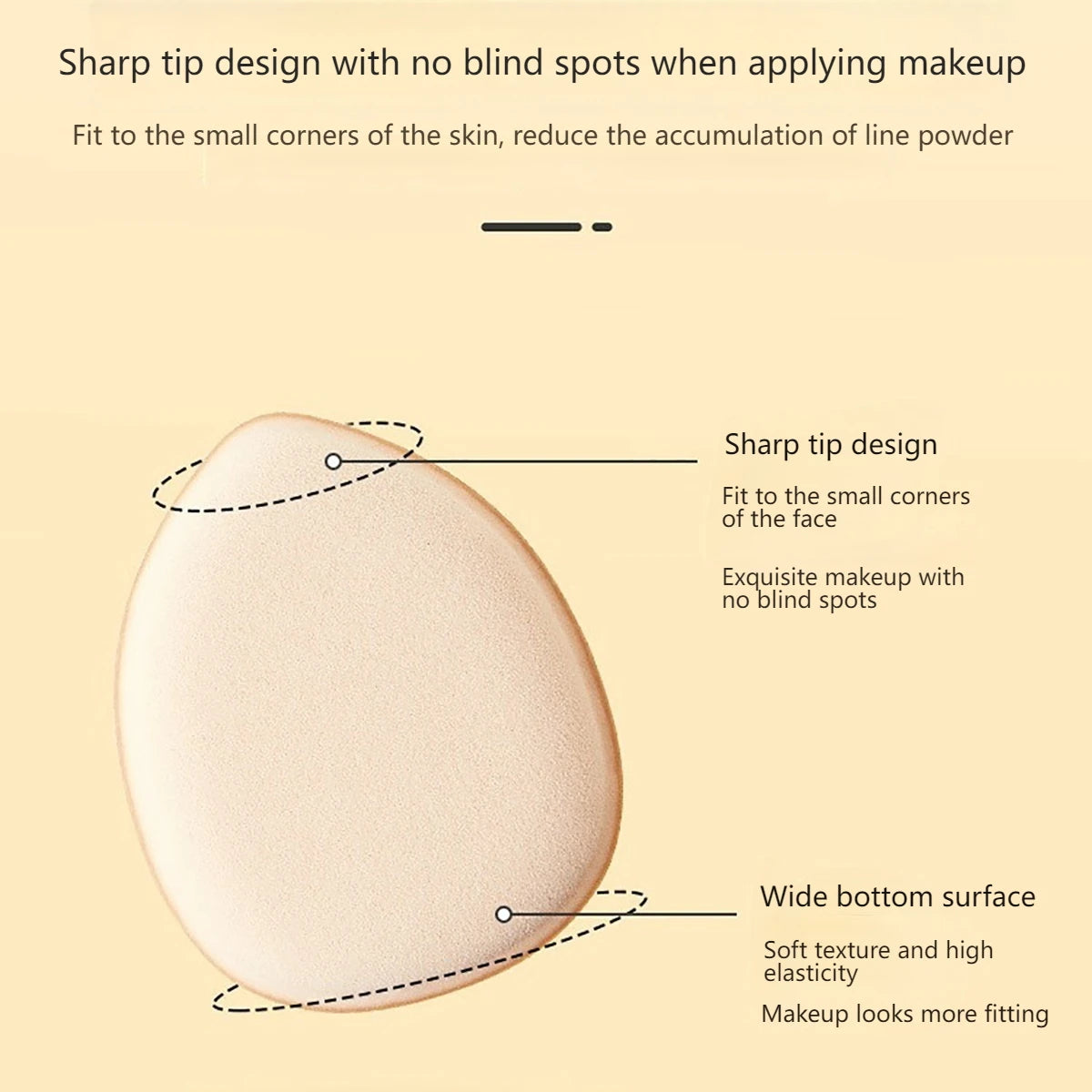 Mini esponja de pó com almofada de ar pequena, esponja para corretivo facial bb creme esponja ferramenta de maquiagem para uso molhado e seco