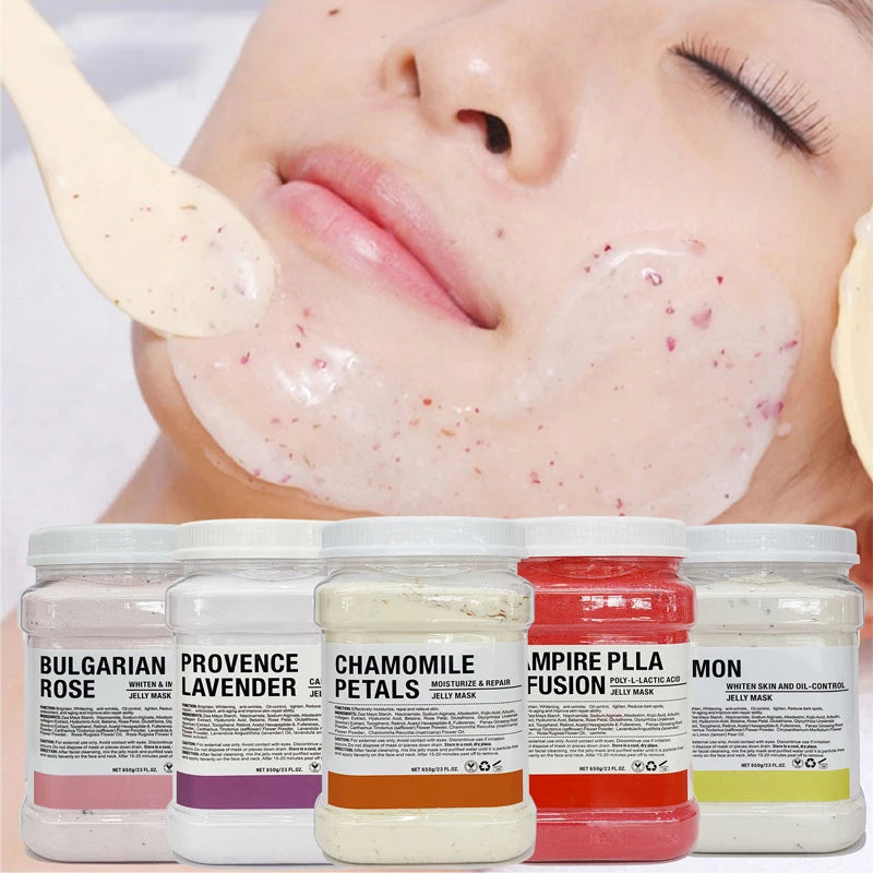 6 PCS Jelly Mask Powder Atacado 650G Máscaras Profissionais Salão de Beleza Use Produtos de Cuidados com a Pele Facial