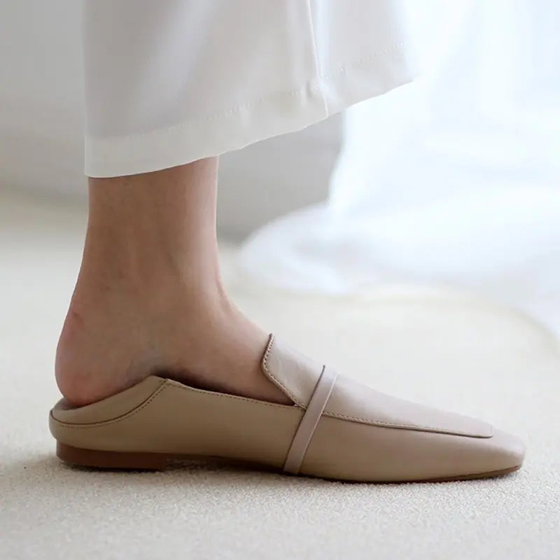 Mocassins de couro genuíno das mulheres Morazora, sapatos baixos confortáveis, moda, tamanho 34-43, primavera e verão