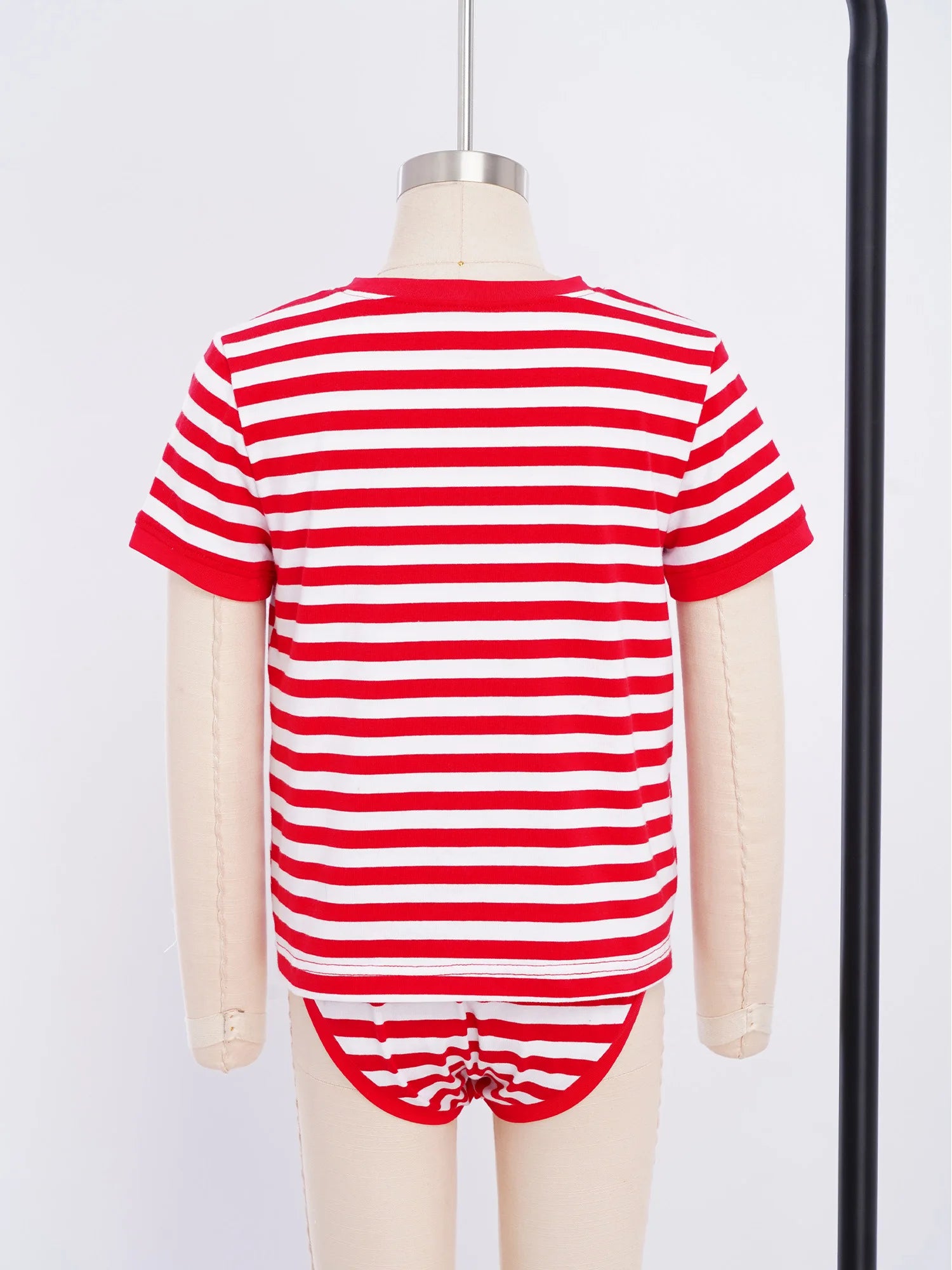 Roupas Adaptativas para Crianças com Necessidades Especiais, Macacão de Manga Curta com Botão Pressionado, Estilo T-shirt 2 em 1