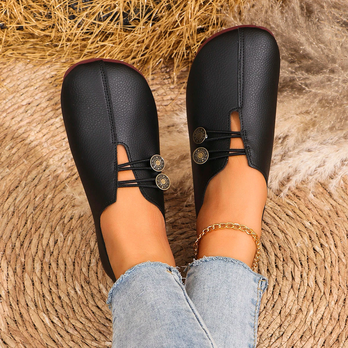 Mulheres apartamentos sapatos 2024 nova primavera outono casual confortável sapatos de barco mocassins dedo do pé redondo ballet ao ar livre fundo macio sapatos planos