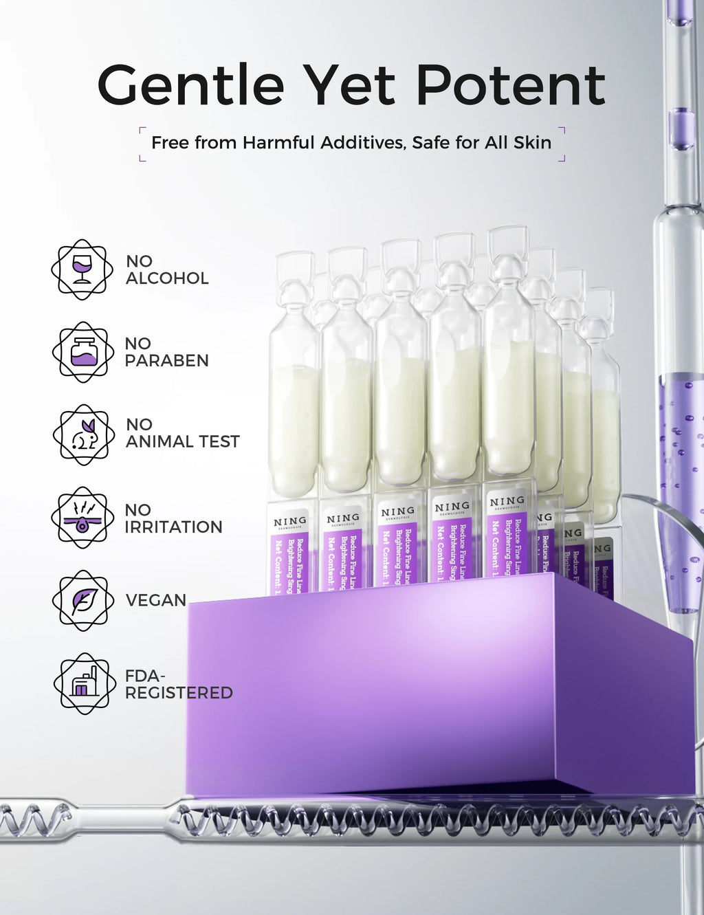 Conjunto de cuidados com a pele Tembusu Essence – Routina de 8 etapas com limpador de amino, máscara de argila, toner, soro de ácido salicílico, creme e tratamento para os olhos