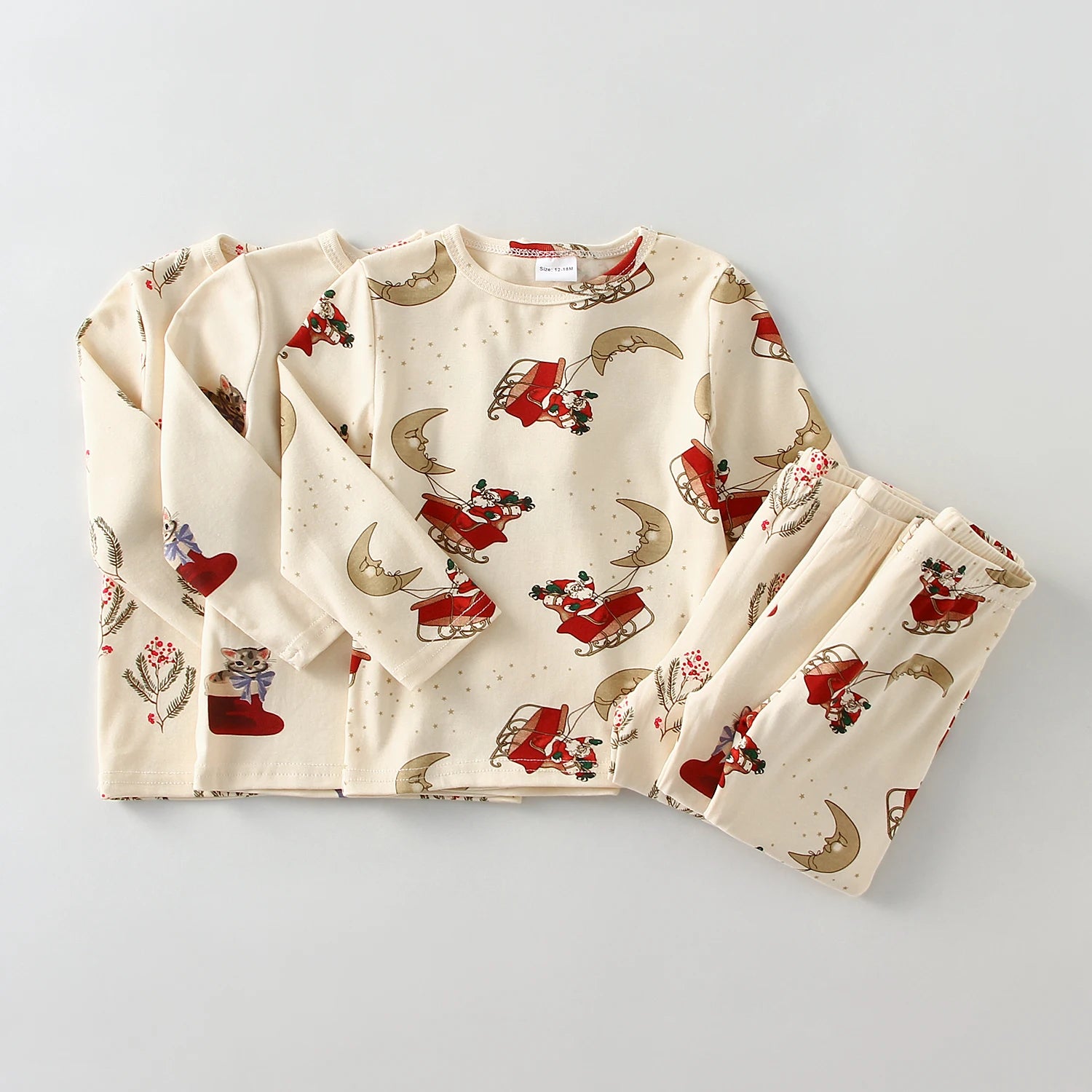 Natal crianças menino menina pijamas pijamas para 1-6y conjuntos de roupas da menina do bebê crianças homewear pijamas conjuntos crianças pijamas