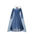 Menina cosplay neve rainha vestido outono inverno crianças elsa carnaval festa princesa traje crianças aniversário vestido de baile roupas 2-10t