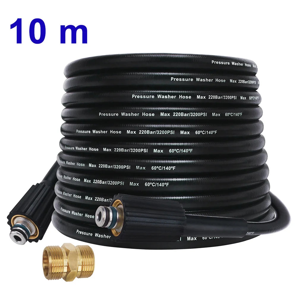 Mangueira de lavagem de alta pressão, cabo de mangueira para lavagem de carro, mangueira de extensão de limpeza de água M22-Pin 14/15 para karcher elitech interskol huter