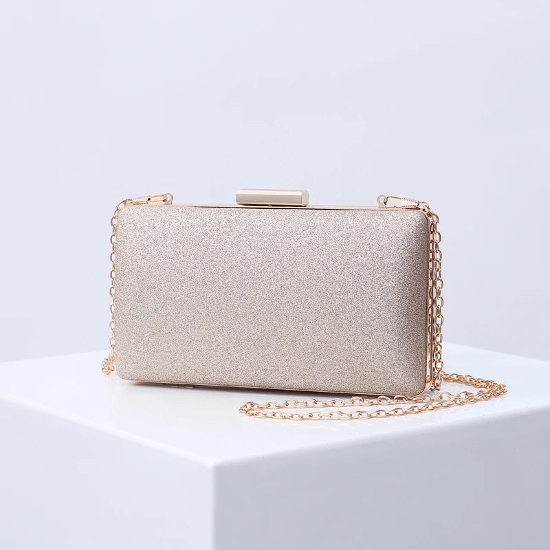 Lantejoula cristal dia embreagem para senhoras, bolsa de noite feminina, bolsa de casamento, banquete de festa, preto ouro prata, novo