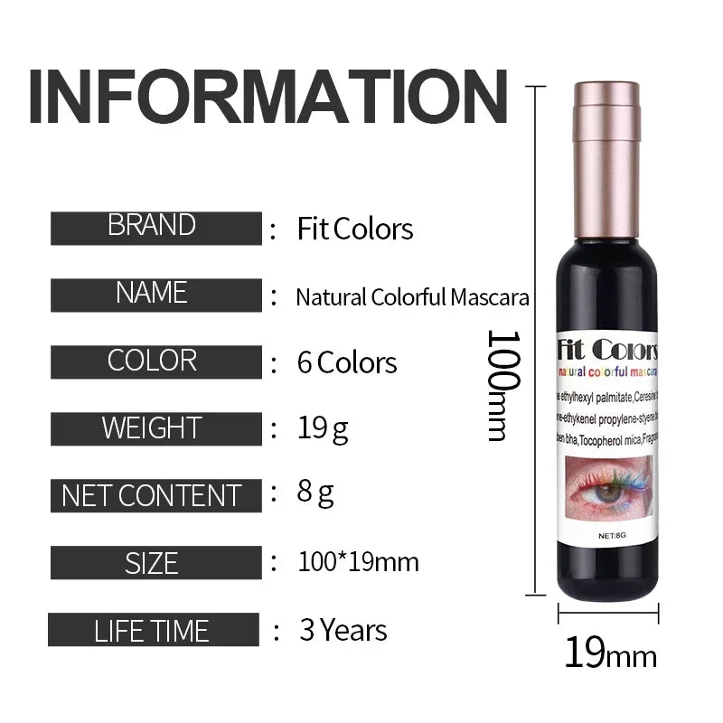 Garrafa de vinho 4d fibra de seda rímel à prova dwaterproof água secagem rápida cílios cachos extensão maquiagem cílios à prova dwaterproof água tinta azul