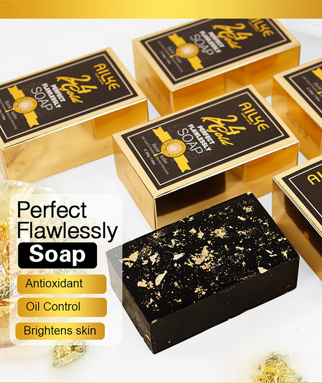 Ailke 24K Ouro Colágeno Creme Articulação Remoção de Manchas Escuras Forte Clareamento Rosto Anti Envelhecimento Conjunto de Cuidados com a Pele
