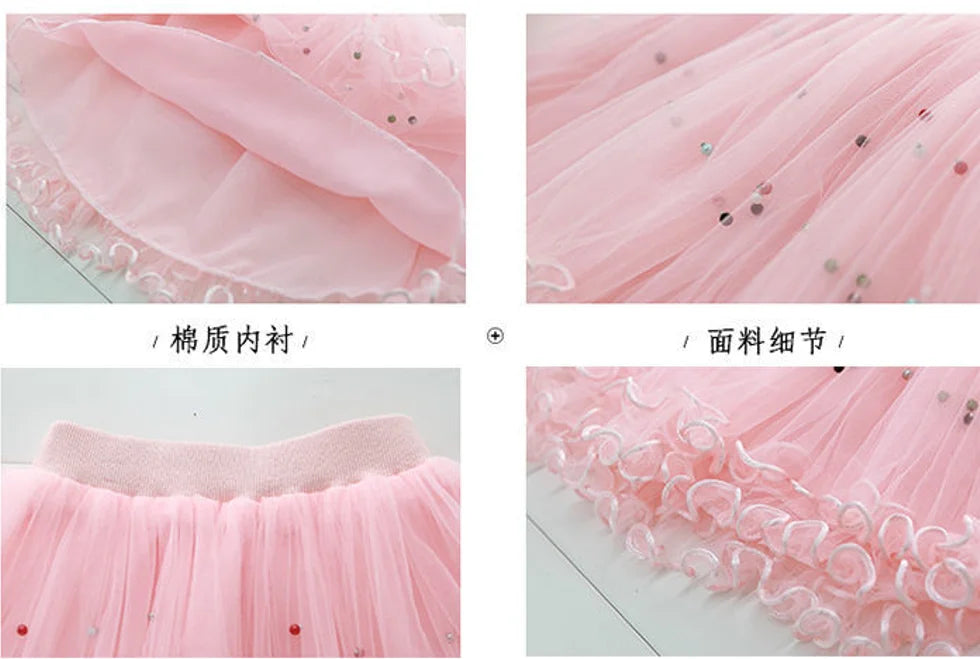 Roupas de verão para meninas, camiseta fofa de gato e saia tutu de malha, conjunto de duas peças, roupas coreanas para crianças de 3 a 14 anos