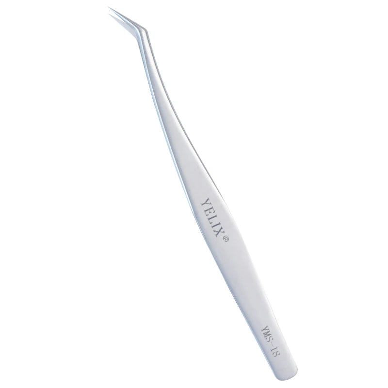 Yelix-pinça profissional de pestanas, aço inoxidável, clássico, volume dourado, para extensões de pestanas