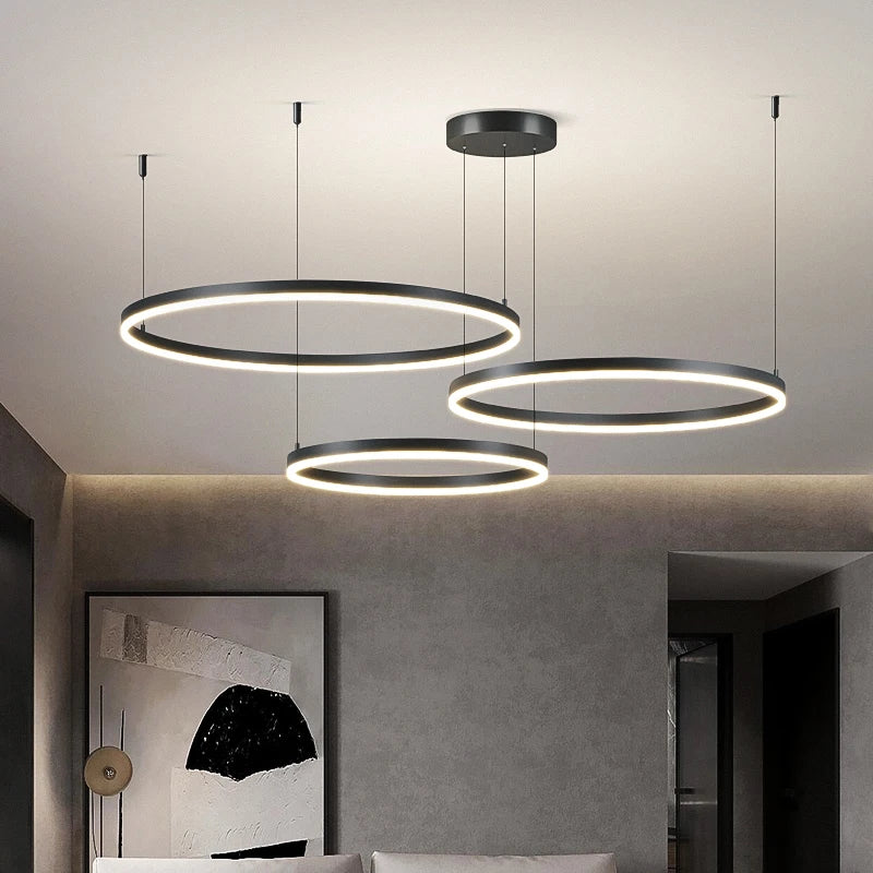 Decoração moderna para casa luzes led pingente luz lâmpadas para sala de estar lustres para sala de jantar pendurado luz iluminação interior
