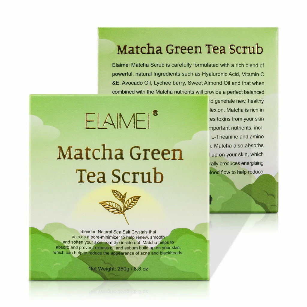 Matcha e sal do Himalaia e açafrão corporal, clareamento, anti-oxidação, reduz a acne, espinhas, iluminar o tom da pele