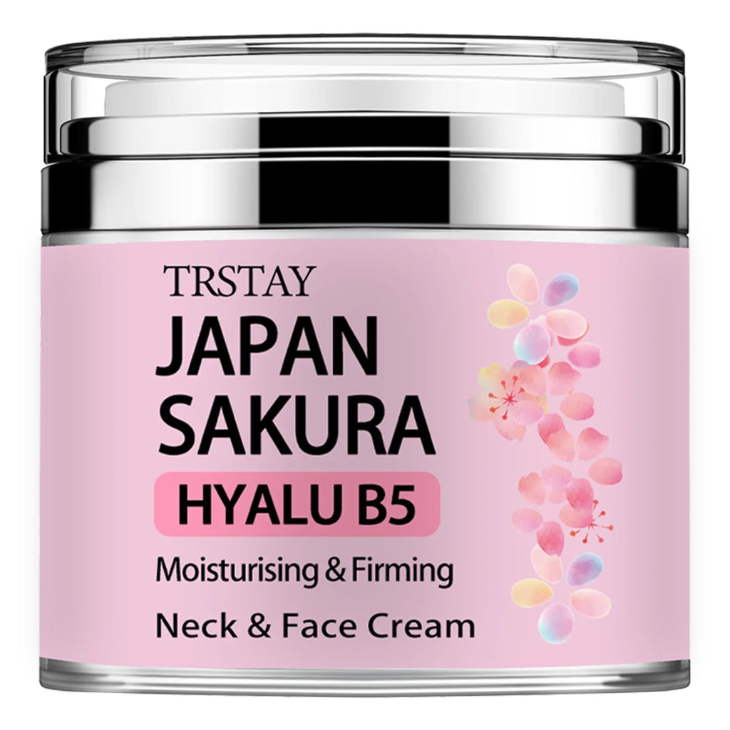 Japão Sakura Essence Cream, Sakura Tone Up Cream com Ácido Hialurônico,